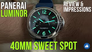 Panerai Luminor Marina 00050 Review  PAM 050  The perfect 40MM Automatic Watch [upl. by Melan281]