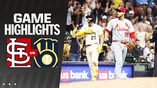 Cardinals vs Brewers Game Highlights 51024  MLB Highlights [upl. by Lukash]