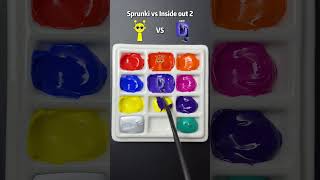 Sprunki vs Inside out Part 2 Guess the mixed color satisfying colormixing sharkzhan [upl. by Ahseneuq]