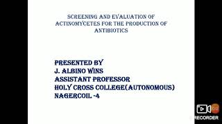 Actinomycetes  Antibiotic Production [upl. by Alpert]