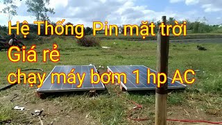 Điện miễn phí năng lượng năng lượng mặt trời  bơm năng lượng mặt trời 1hp [upl. by Aztirak]