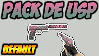 Pack de Skins USP HD 1 Default Model  CS 16 [upl. by Rexferd]