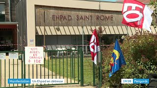 Manifestation devant lEHPAD de CarsacAillac [upl. by Sherar]