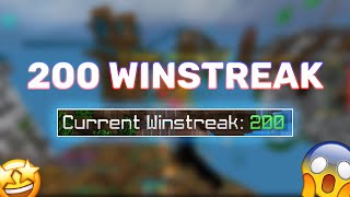 bedwars 200 winstreak world record day 1 [upl. by Desmund]