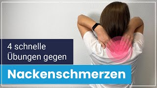 Nackenschmerzen schnell loswerden ➡️ Probiere es mit diesen 4 Übungen [upl. by Aphra]