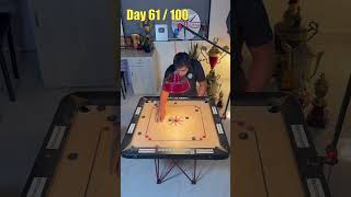 THE ULTIMATE CARROM BOARD FINISH  DAY 61100 [upl. by Merow]