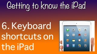 6 iPad keyboard shortcuts [upl. by Anneuq]