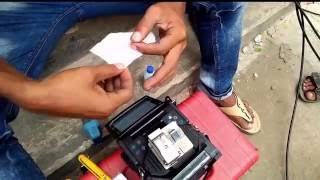 How to splice broken optical fiber cable practically [upl. by Juana401]