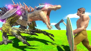 MUTATED Dinosaur EATS People  Animal Revolt Battle Simulator [upl. by Pathe368]