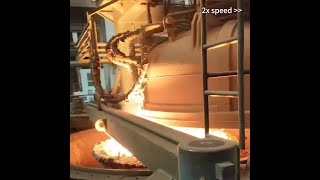 VOD Steelmaking Process  Vacuum Oxygen Decarburization steelmaking steelproduction metallurgy [upl. by Miltie]