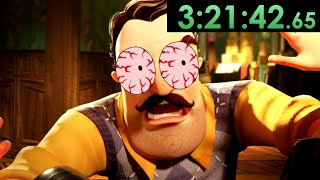 Hello Neighbor 100 speedruns are stupidly broken [upl. by Enneirda]