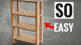 DIY Pallet Shelves Pallet Recycling Idea [upl. by Nawuq]