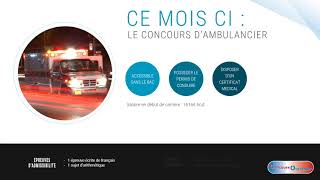 Le concours à saisir du mois  juin  ambulancier [upl. by Hsitirb909]