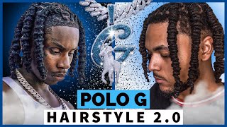 I Tried Polo G’s NEW Hairstyle 👀 Barrel Roll METHOD [upl. by Manon888]