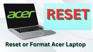 How To reset or format Acer a laptop Bangla  How To format Acer laptop windows 10 [upl. by Ennovi]