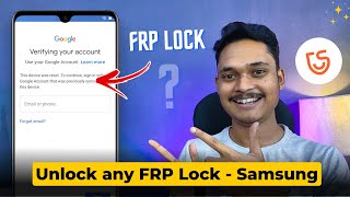 Samsung FRP lock removal  How to bypass Samsung Google Account [upl. by Francisco]