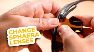 How to Change Oakley Sphaera Lenses  SportRx [upl. by Lauber]