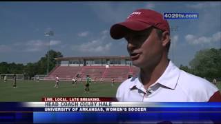 UA soccer team stays safe in the hot weather [upl. by Eseryt]