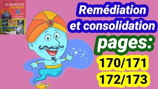 Remédiation et consolidation français pratique 6ème année primaire pages170171172173 [upl. by Robena]