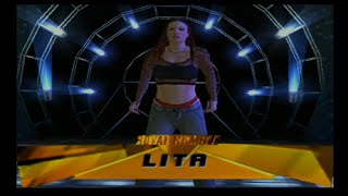 Lita Royal Rumble  WWE Smackdown SYM PS2 [upl. by Pearla960]