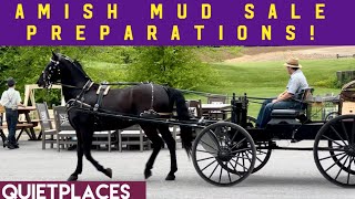 AMISH MUD SALE Set Up Lancaster County Pennsylvania [upl. by Epoh]