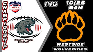 Impact Youth Bearcats vs Westside Wolverines 14U [upl. by Vivle]