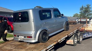 Fixing Nissan cube over heating issue  first time fibre glass [upl. by Snevets]