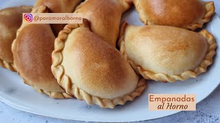 Empanadas al horno  masa y relleno también se pueden freír [upl. by Cardon]