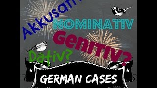 GRAMMAR German Cases NOMINATIV AKKUSATIV DATIV GENITIV [upl. by Notffilc]