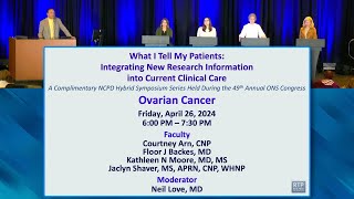 Integrating New Research Information into Current Clinical Care — Ovarian Cancer [upl. by Rayna887]