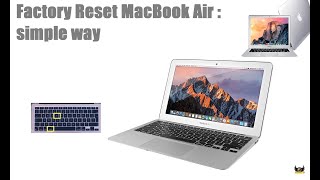 Factory Reset MacBook Air  simple way [upl. by Luigino349]