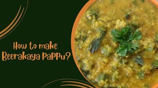 How to make Beerakaya pappucookingchannelintelugu food cooking recipe [upl. by Fidel]