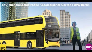 100 SU Zoologischer Garten  Jebensstr Berlin  BVG Berlin  Mercedes Benz eCitaro G  Berlin [upl. by Odnam375]