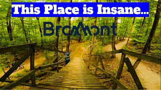 Riding the BIGGEST BIKE PARK in the EAST COAST Bromont MTB 2024 [upl. by Emelina592]