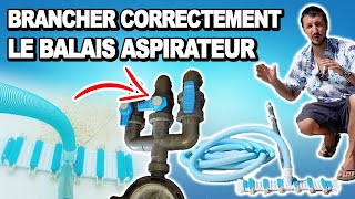 💦 Comment brancher le balais  robot aspirateur pour nettoyer la piscine [upl. by Cas]