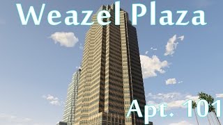 GTA 5 ONLINE  Weazel Plaza Apt 101  Properties amp Apartment Tour  PS4 [upl. by Kissie]