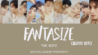 THE BOYZ 더보이즈  줄리의 법칙 Fantasize HanRomEng Lyrics POR [upl. by Nanny776]