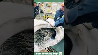 Best working day 930 Casting process for babbitt steel wire rope ends [upl. by Allesig]