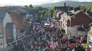 Cliftonville FC Irish Cup Celebrations Bank Holiday Monday [upl. by Heise844]