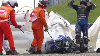 Maverick Vinales Crash M1 Vinales Meledak MotoGP Styria 2020 [upl. by Helene]