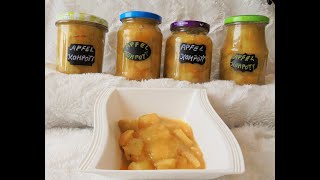 Apfelkompott RezeptApple Compote DIYApfelkompott selber machenApfelkompott einkochen ohne Zucker [upl. by Wistrup]