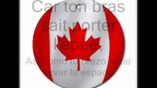 Hymne national canadien sous titrée en français et en espagnol [upl. by Aisena228]