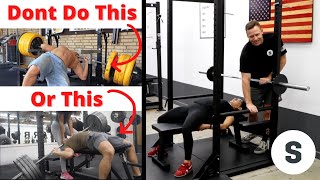 Bench Press Safety How to set up your power rack for the bench press [upl. by Dietsche647]