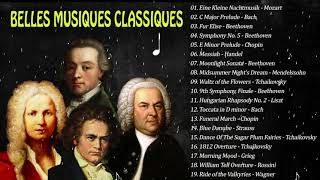 20 Plus BELLES MUSIQUES CLASSIQUES 2h de Mozart Bach Beethoven Chopin Schubert [upl. by Carie]