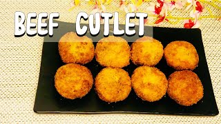 Beef Cutlet  അടിപൊളി രുചിയിൽ ബീഫ് ക്ട്ലറ്റ് Crispy Tasty Meat Cutlet Kerala Style cutlet [upl. by Ferdinana357]