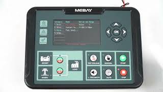 How to choose the type of cooling temperature sensor on MEBAY DC80D Auto Generator Control Panel [upl. by Yraillih]