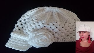 COMO TEJER GORRA CON VISERA A CROCHET 🧶🧢 [upl. by Jenness]