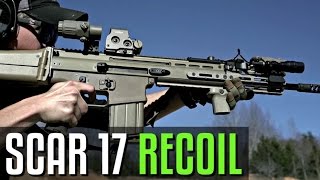 Scar 17 Recoil Demonstration [upl. by Esinart98]