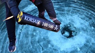 CORSAIR 100500 in Stinky Lake  Explode Ice with MEGA Petard [upl. by Enneillij]