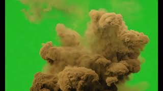 Sand Explosion 03  Green Screen  HD [upl. by Skippie448]